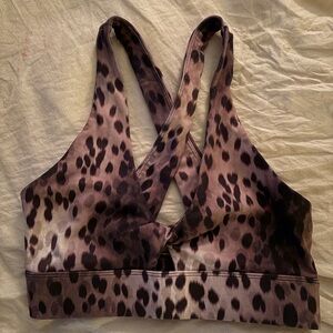 Leopard Print Women's Sports Bra